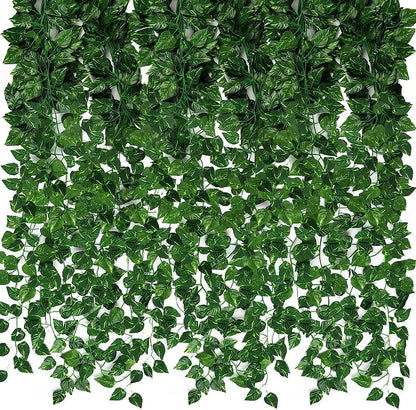 EvergreenCascade | Sada 12 závesných plastových listov viniča
