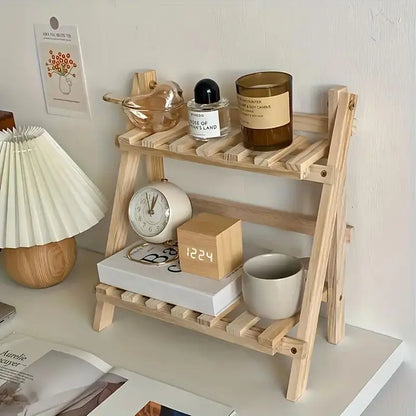 WoodenDisplay | 2-úrovňový organizér na stôl