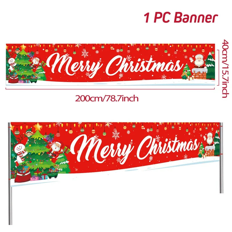 BannerGreetings | Vianočná vonkajšia vlajka Banner