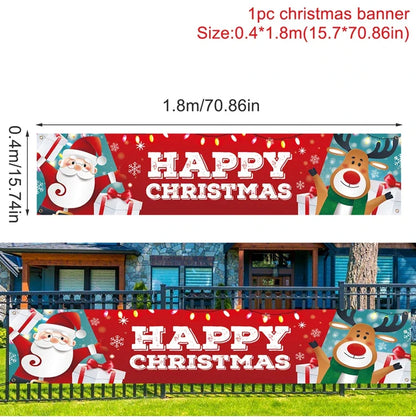BannerGreetings | Vianočná vonkajšia vlajka Banner