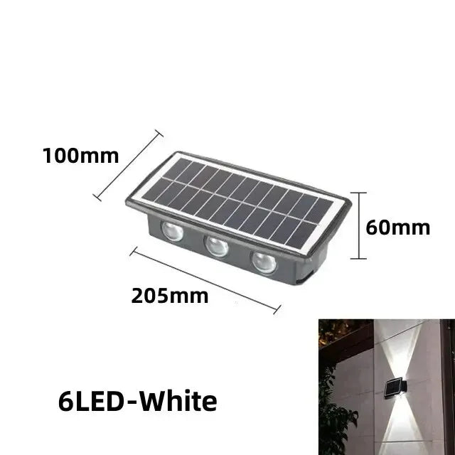 SolarStream - Nástenné svietidlo LED so solárnym napájaním