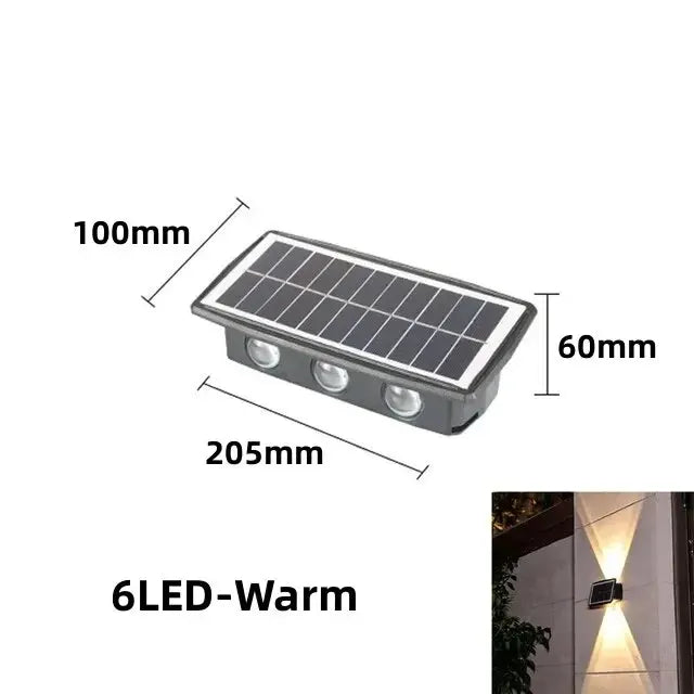 SolarStream - Nástenné svietidlo LED so solárnym napájaním