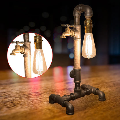 GearGlow - Steampunk stolová lampa