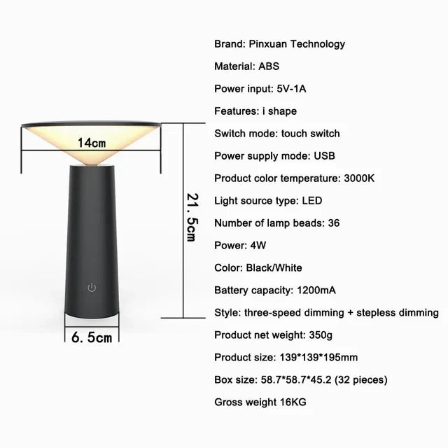 TinyShine - Prenosné mini stolové lampy