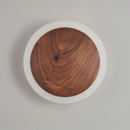 SolidWood - Orechová lampa Aura