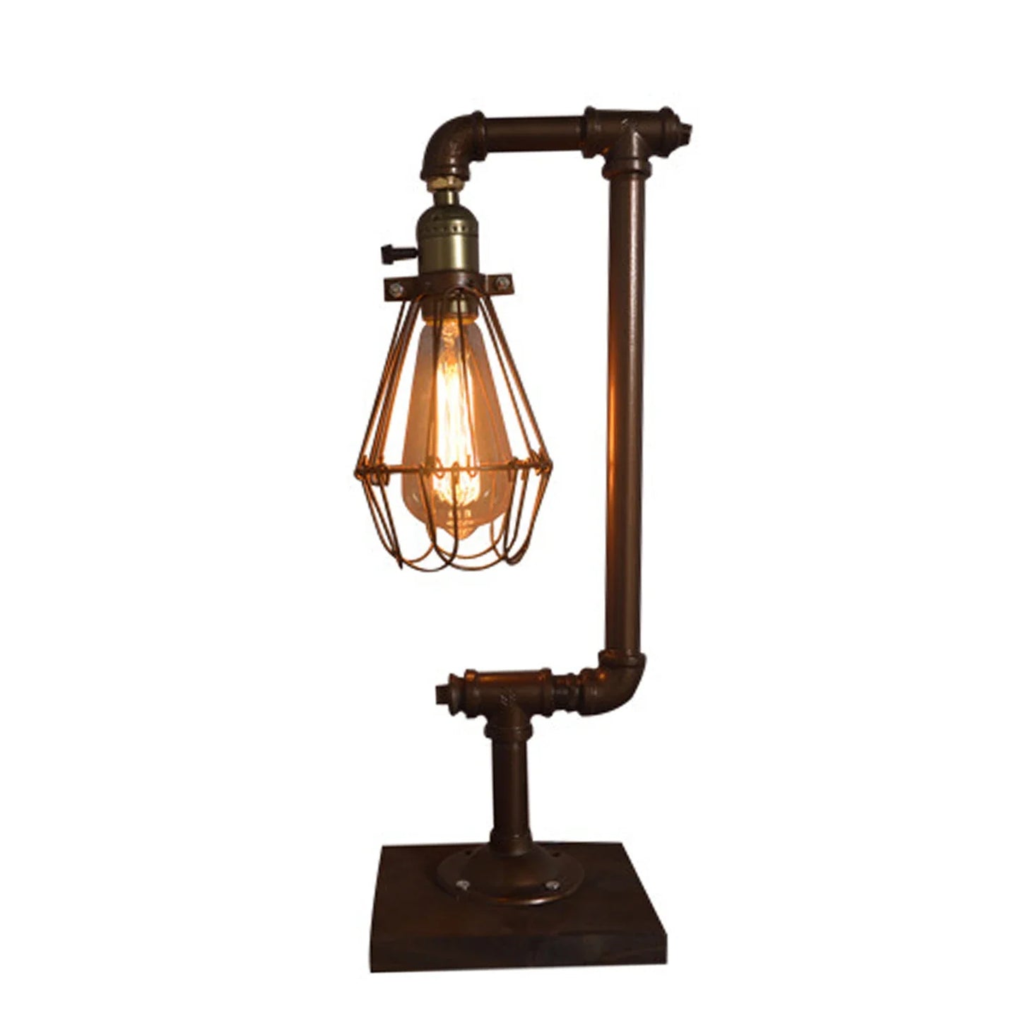 VintageEssence - Vintage kovová stolová lampa