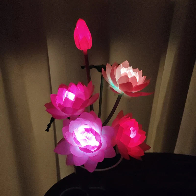 SolarGarden - lampa s lotosovým kvetom