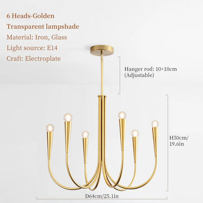 RoyaltyFrench - Stropné svietidlo LED Candlelight