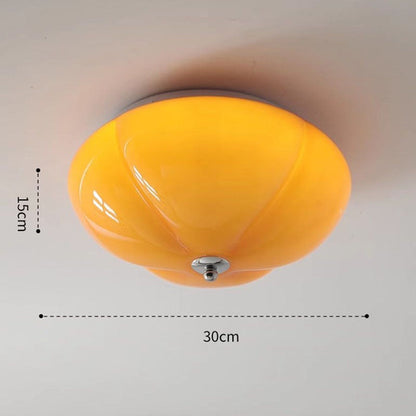 RetroGlaze - Sklenená lampa s odleskom tekvice