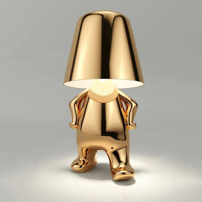 RegalGlow | Stolná lampa Golden man