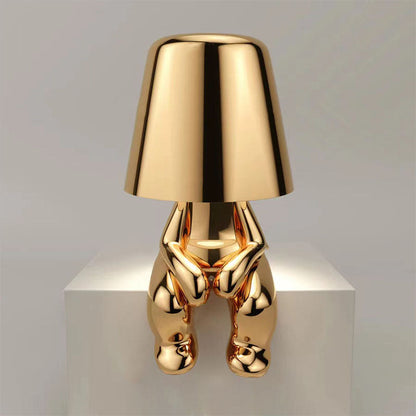 RegalGlow | Stolná lampa Golden man