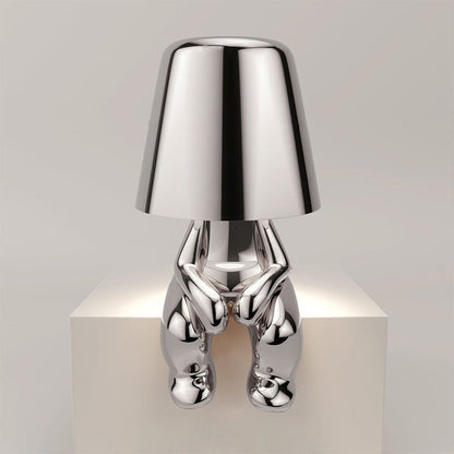 RegalGlow | Stolná lampa Golden man