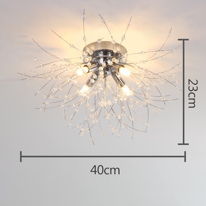 Krištáľové stropné svetlo Dandelion