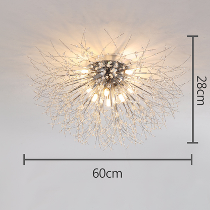 Krištáľové stropné svetlo Dandelion