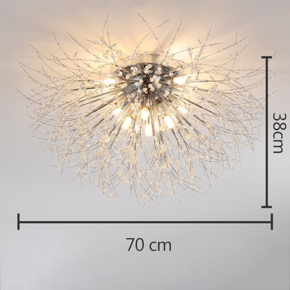 Krištáľové stropné svetlo Dandelion