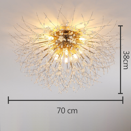 Krištáľové stropné svetlo Dandelion