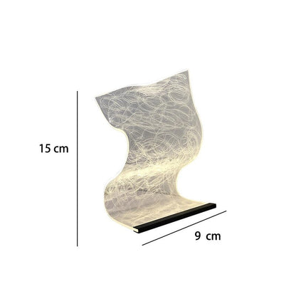 Elegantná akrylová - akrylová stolová lampa Led