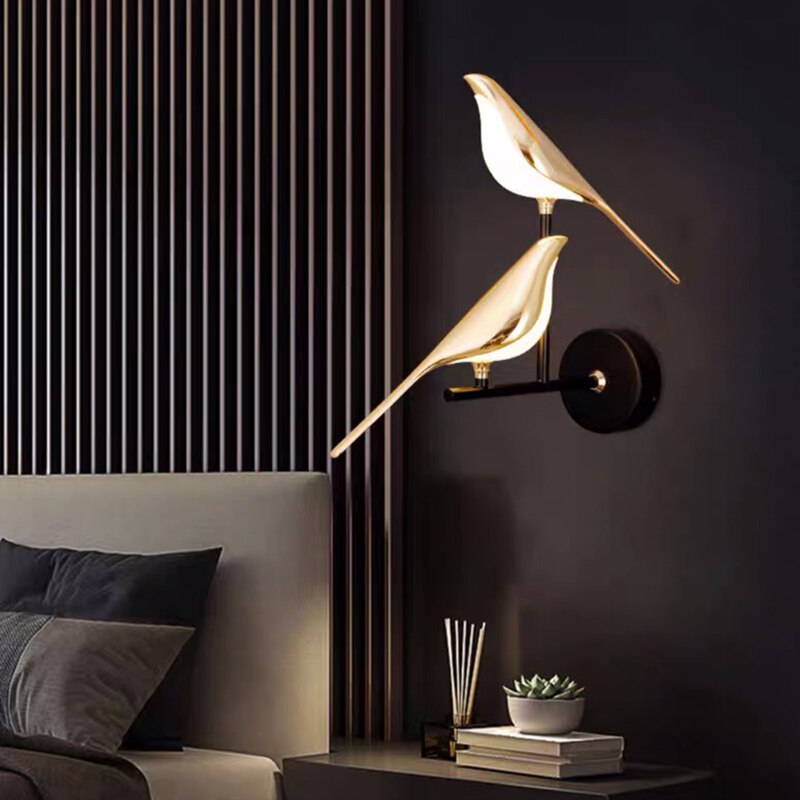 LumiBird - Severské nástenné LED svietidlo s vtákmi